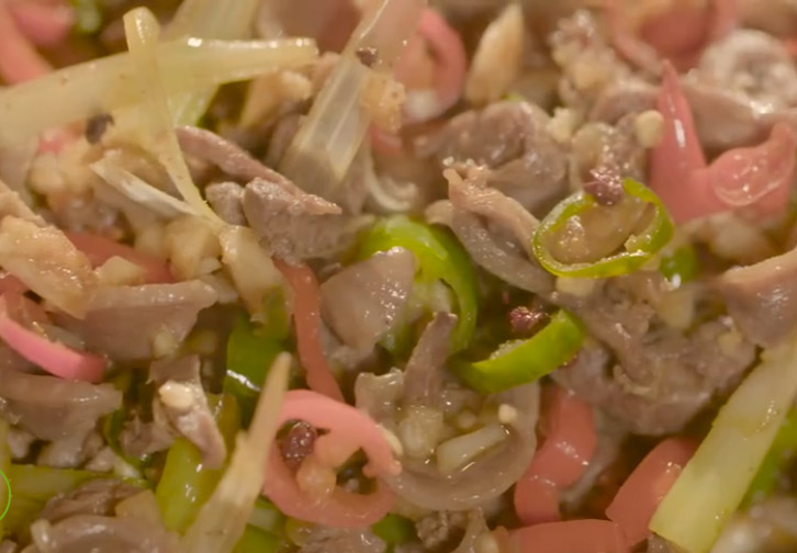 一鸡三食